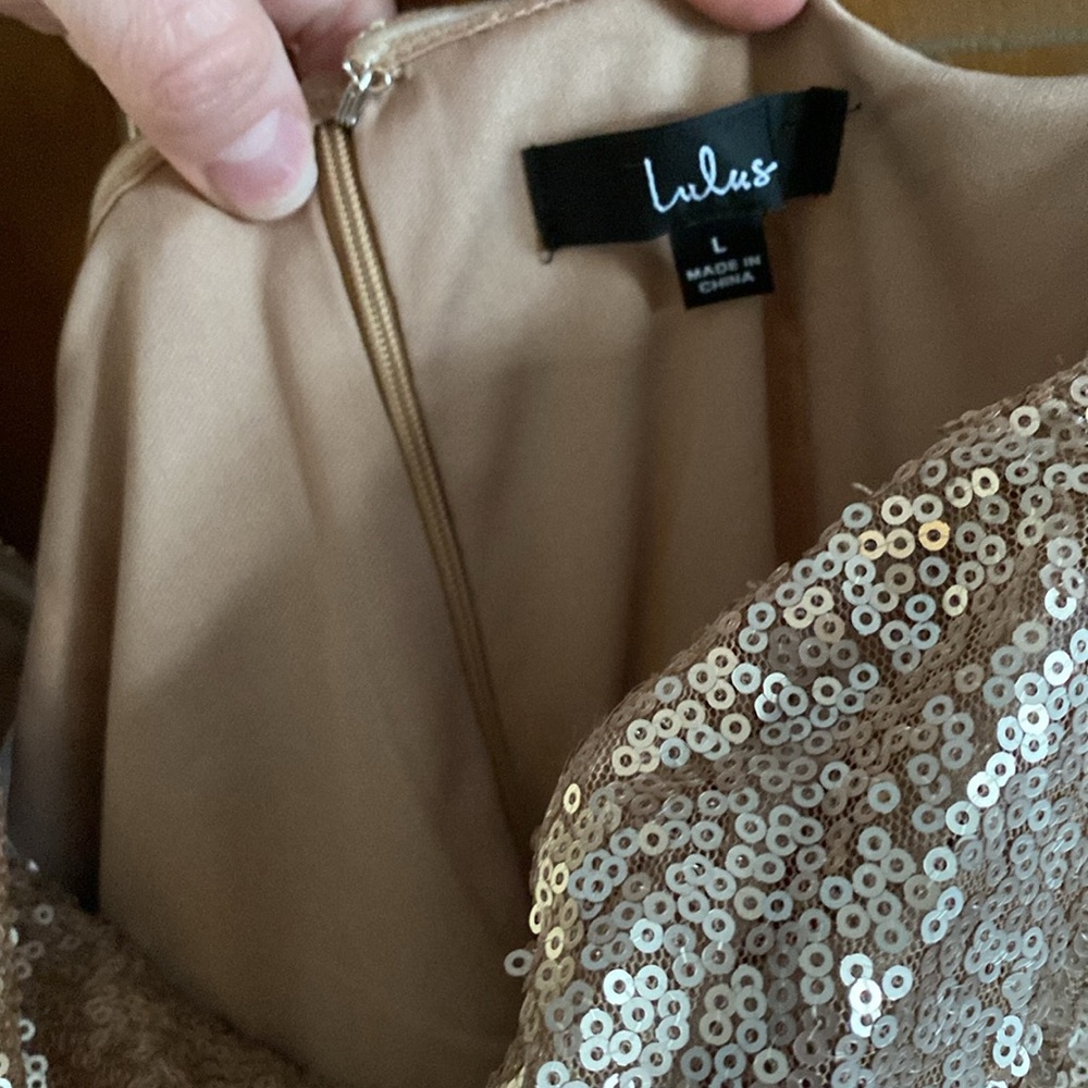 Lulus strapless sequin romper - Picture 3 of 5